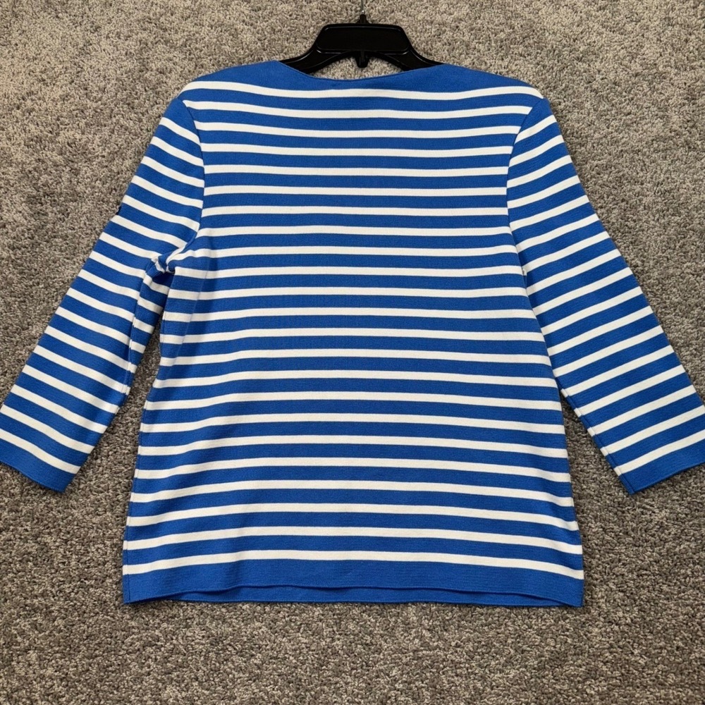 Lilly Pulitzer x Saint James Voissey Stripe Fine Gauge Knit Sweater Sz XXS NEW - Picture 9 of 10